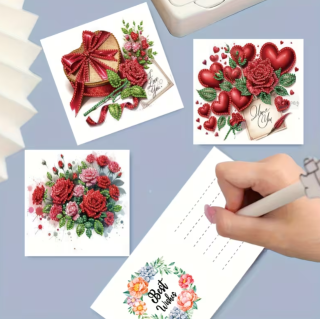 Preview: Diamond Painting 6er-Set Rosen 